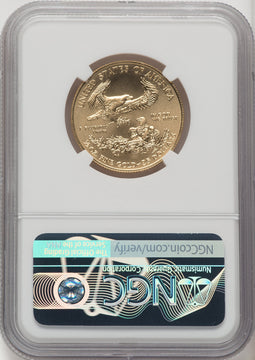 2018 $25 Half-Ounce Gold Eagle NGC MS70 Don Everhart