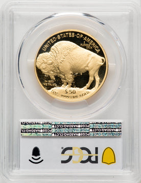 2018-W $50 One-Ounce Gold Buffalo Blue Gradient PCGS PR70