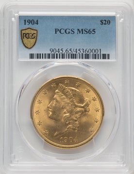 1904 $20 Liberty Liberty Double Eagle PCGS MS65 (171439001)