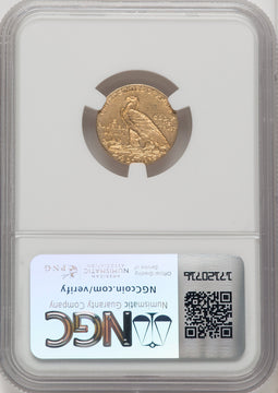 1911-D $2.50 Indian Quarter Eagle NGC AU58 (506570007)