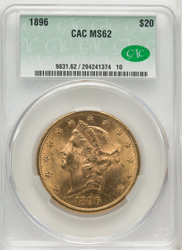 1896 $20 Liberty Double Eagle CACG MS62 (171425319)