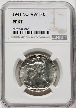 1941 50C Proof Walking Liberty Half Dollar NGC PR67 (765026086)