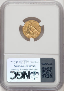 1915 $2.50 Indian Quarter Eagle NGC MS61 (506369012)