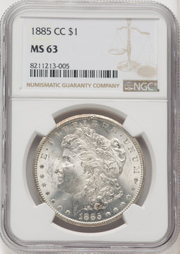 1885-CC Morgan Dollar NGC MS63