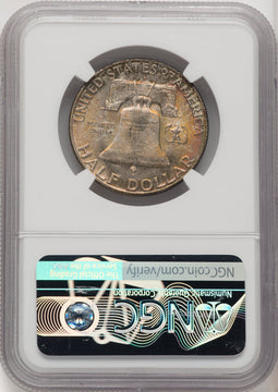 1949-D 50C FL Brown Label Franklin Half Dollar NGC MS66
