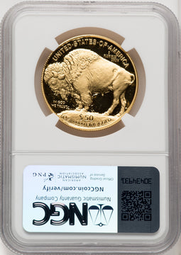 2006-W $50 One-Ounce Gold Buffalo .9999 Fine Gold Thomas Uram NGC PF70