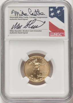 2020 $10 Quarter Ounce Gold Eagle First Day of Issue FDI 1ST NGC MS70