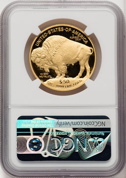 2011-W $50 One-Ounce Gold Buffalo Thomas Uram NGC PF70