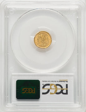 1853-O G$1 Gold Dollar PCGS MS63