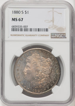 1880-S Morgan Dollar NGC MS67