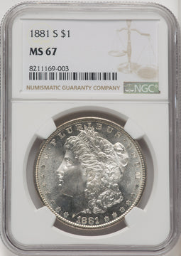 1881-S Morgan Dollar NGC MS67 (766959020)