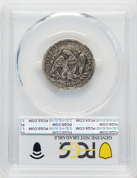 1866-S 25C Seated Quarter Genuine PCGS F12