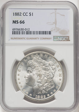 1882-CC Morgan Dollar NGC MS66 (771124082)