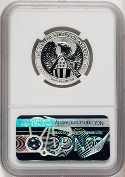 2007-W $50 Half-Ounce Platinum Eagle Reverse Proof Don Everhart NGC PF70