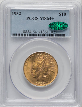 1932 $10 CAC Indian Eagle PCGS MS64+ (519854007)