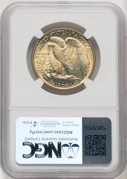 1946 50C Doubled Die Reverse Walking Liberty Half Dollar NGC MS66