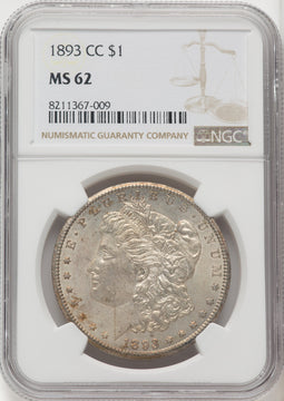 1893-CC Morgan Dollar NGC MS62