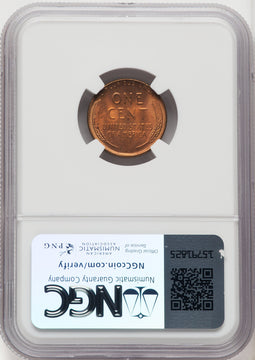 1954 1C RD Lincoln Cent NGC MS67 (767614006)