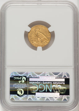 1911 $2.50 Indian Quarter Eagle NGC MS62 (771656077)