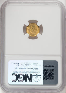 1849 G$1 Gold Dollar NGC MS62