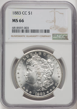 1883-CC Morgan Dollar NGC MS66 (771656019)