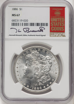 1886 Morgan Dollar NGC MS67 (771656030)