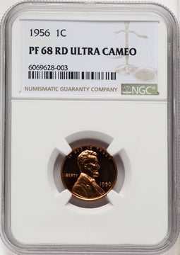 1956 1C Proof Lincoln Cent NGC PR68