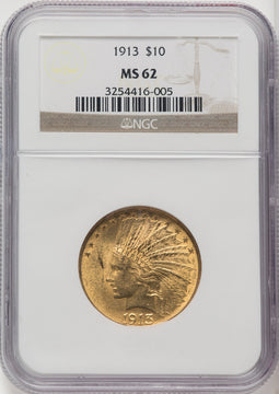 1913 $10 Indian Eagle NGC MS62 (771656081)
