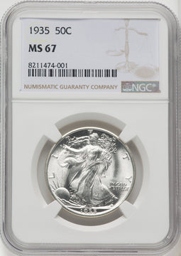 1935 50C Walking Liberty Half Dollar NGC MS67 (770165021)