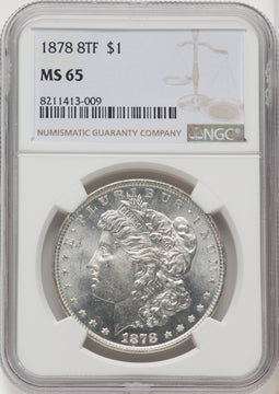 1878 8TF Morgan Dollar NGC MS65 (771105006)