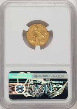 1911-D $2.50 Indian Quarter Eagle NGC MS62 (771477001)