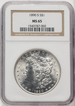 1890-S Morgan Dollar NGC MS65