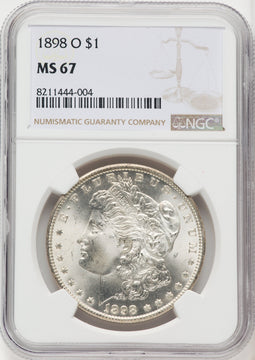 1898-O Morgan Dollar NGC MS67