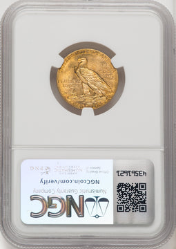 1915 $5 CAC Indian Half Eagle NGC MS64