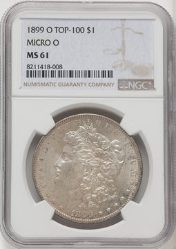 1899-O Micro O Morgan Dollar NGC MS61