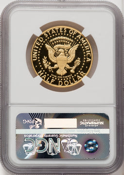 2014-W 50C Kennedy Gold 50th Anniversary Mike Castle Proof Kennedy Half Dollar NGC PR70 (771766017)