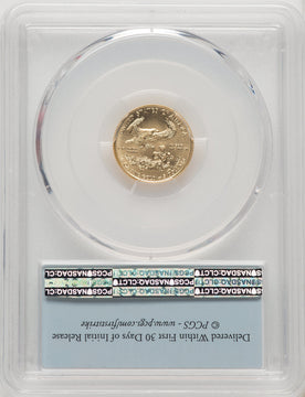 2016 Tenth-Ounce Gold Eagle 30th Anniversary First Strike PCGS MS70
