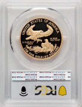 2011-W $50 One-Ounce Gold Eagle Blue Gradient PCGS PR70
