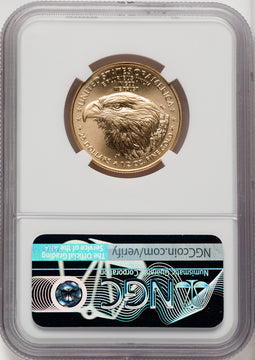 2022 $25 Half-Ounce Gold Eagle FDI FDI Mike Castle NGC MS70