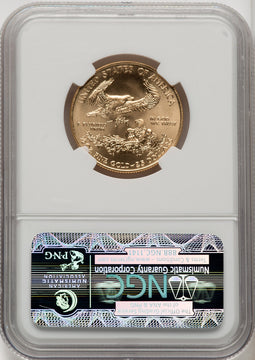 2010 $25 Half-Ounce Gold Eagle First Strike ER Blue NGC MS70
