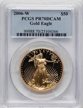 2006-W $50 One-Ounce Gold Eagle PCGS PR70 (506708070)