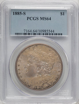 1885-S Morgan Dollar PCGS MS64