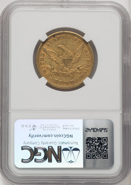 1847 $10 Liberty Eagle NGC AU53 (572216044)