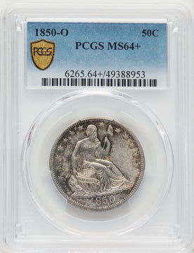 1850-O 50C Seated Half Dollar PCGS MS64+