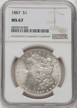 1887 Morgan Dollar NGC MS67 (771822018)