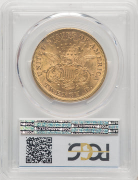 1871-S $20 Liberty Double Eagle PCGS MS61