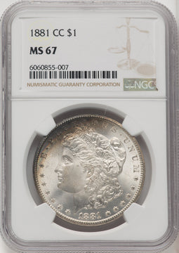 1881-CC Morgan Dollar NGC MS67 (771844046)