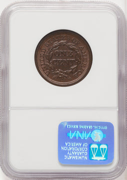 1850 1C BN Large Cent NGC MS67