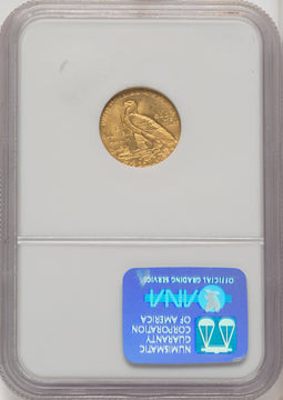 1908 $2.50 Indian Quarter Eagle NGC MS64 (771966007)
