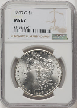 1899-O Morgan Dollar NGC MS67